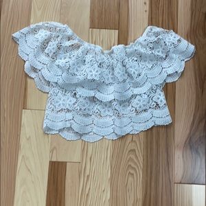Crop lace top